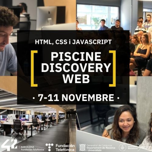 Piscine Discovery Web: aprèn HTML, CSS i JavaScript de forma 100% gratuïta