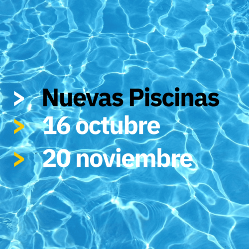 NUEVAS FECHAS DE PISCINA